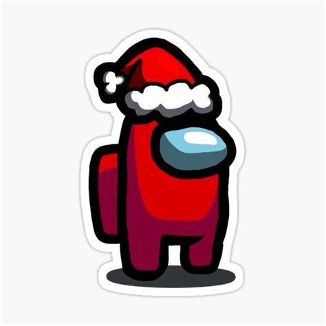 Santa Among Us Stickers Redbubble