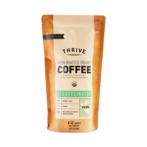 Just started the keto diet and want to give bulletproof coffee a try? Organic Decaffeinated Coffee, Ground - Thrive Market