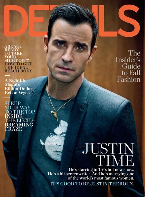 Justin Theroux para Details Magazine Agosto 2014