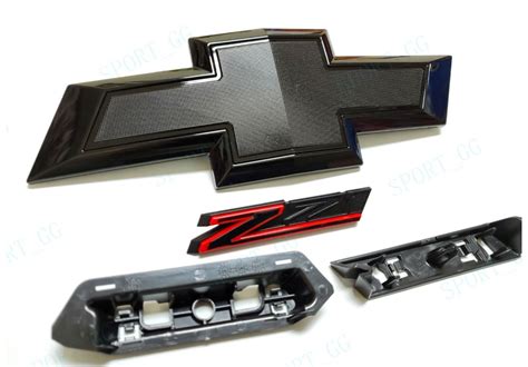 New 2019 2021 Silverado 1500 Bowtie Front Grille Black Emblem Z71