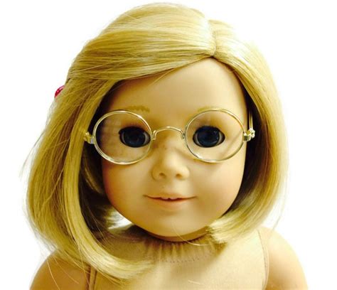 Gold Rim Glasses Made To Fit American Girl Dolls 18 Inch Etsy