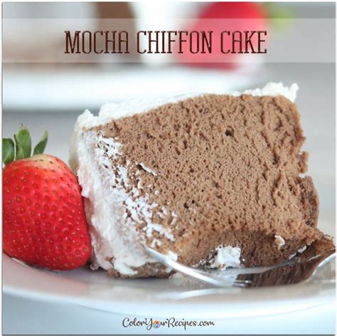 Mocha Chiffon Cake Color Your Recipes