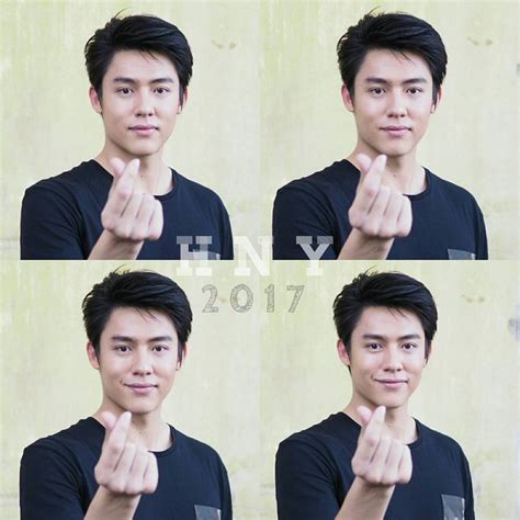 Four Pictures Of A Young Man Making The Middle Finger Sign With His Hand And Showing Three