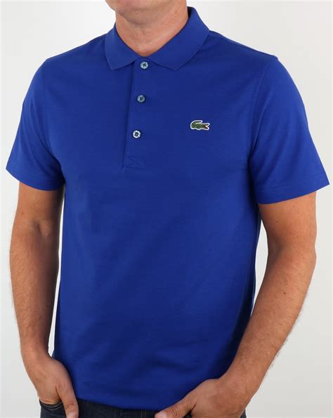 Lacoste Polo Shirt French Blue Mens Pique Cotton