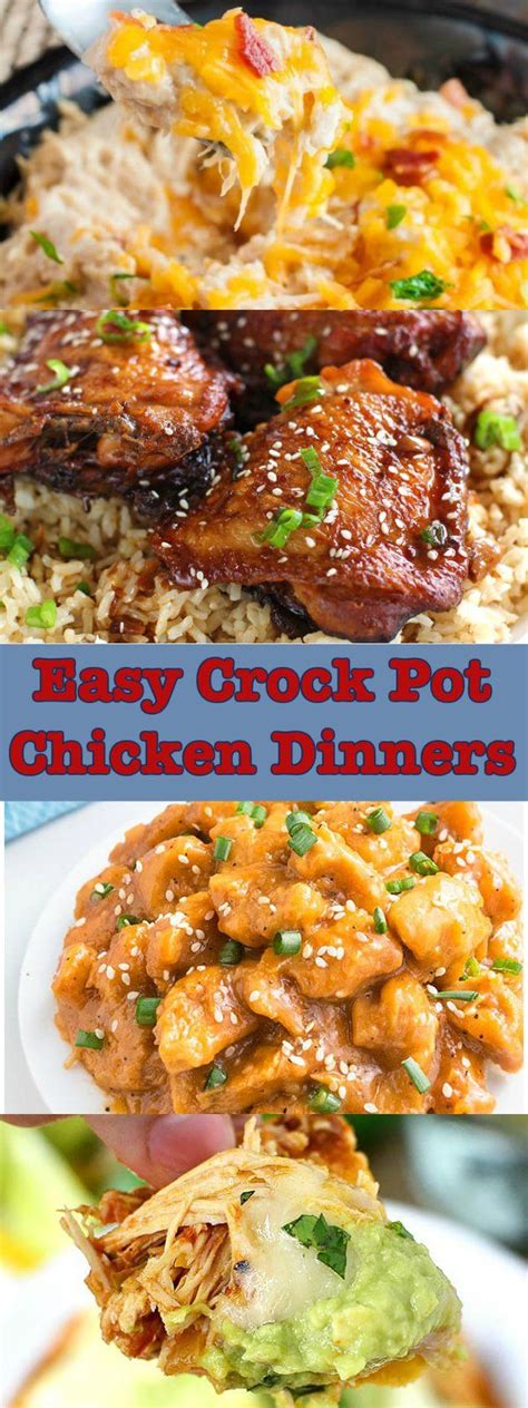 Add 8 ounces cooked rice. Easy Crock-Pot Chicken Dinners to Make Tonight | Easy chicken recipes, Healthy crockpot recipes ...