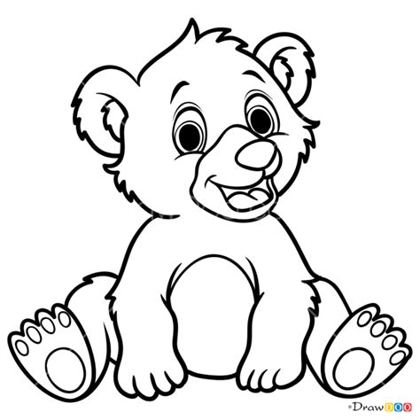 How To Draw Baby Bear Baby Animals