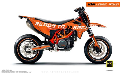 Ktm Graphics 690 Smc R Ready2race Orange Motoproworks Decals