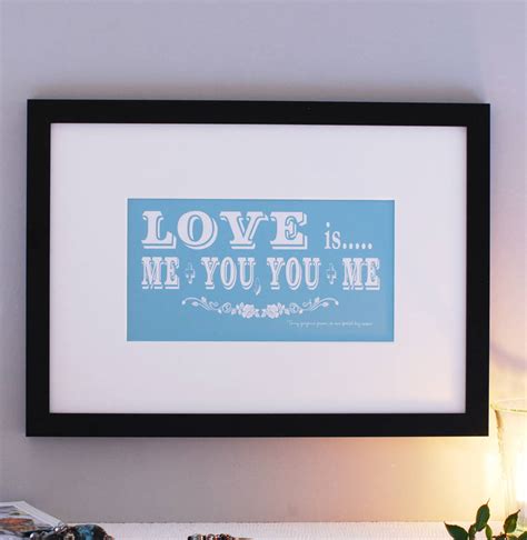 Personalised Love A4 Print By A Touch Of Verse