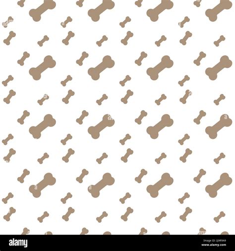 Bone Seamless Pattern Background With Dog Bone Bone For Dog Seamless