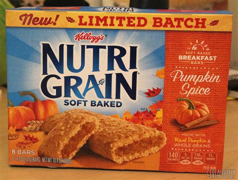 Review Kelloggs Limited Edition Pumpkin Spice Nutri Grain Bars