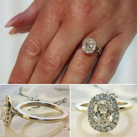 Custom Design Oval Shaped Engagement Ring Created By Our Own Derrick