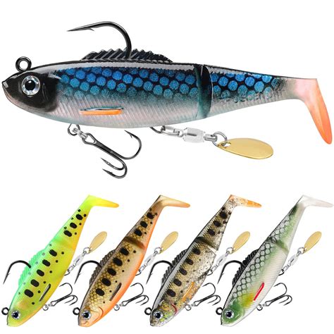 Pre Rigged Fishing Lures Premium Shrimp Lure With Vmc Hook Best
