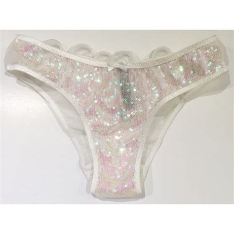 Nwt Victoria S Secret Sequin Ruffle Booty Panty Nwt Girly Other And Sequins