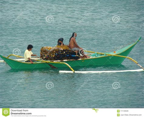 Bangkas A Traditional Type Of Outrigger Boats Used By Filipino