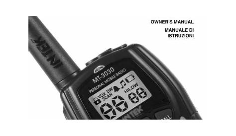 INTEK MT-3030 Owner's manual | Manualzz