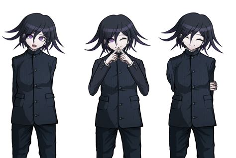 This was an attempted edit, which i plan on turning into pregame. Trying sprite edits: More uniform Kokichi, because I can ...