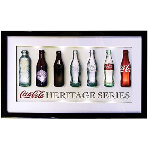Buy Lighted Coca Cola Coke Evolution Of Bottles 3D Sign Heritage Series