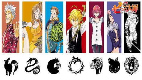 poster 42x24 cm nanatsu no taizai seven deadly sins m