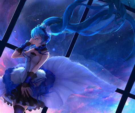 hintergrundbilder illustration anime mädchen blau oberschenkelhöhen vocaloid hatsune miku