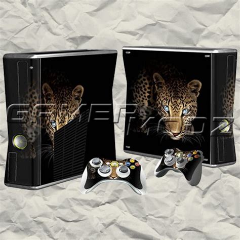 Wild Cat Xbox 360 Skin Set Console With 2 Controllers Xbox Wild