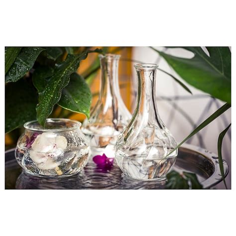 Viljestark Vase Clear Glass 17 Cm Ikea Ireland