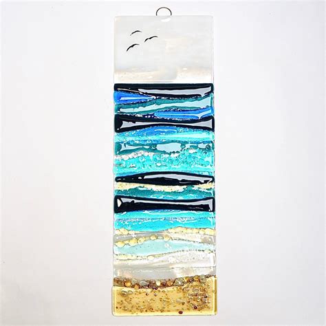 fused glass art seascape fired creations