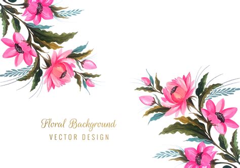 Watercolor Flower Design 692847 Vector Art At Vecteezy