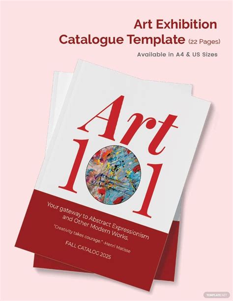 Art Exhibition Catalogue Template In Indesign Publisher Pages Word