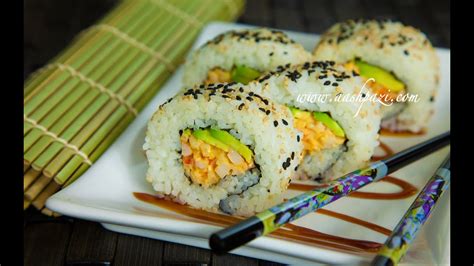 Sushi California Roll Recipe 4k Youtube