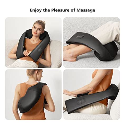 Neck And Back Massager With Heat Shiatsu Shoulder Massagers For Neck And Back With Extra Long