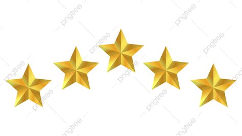 Five Gold 3d Stars Clipart Design Gold Stars 3d Stars Stars Clipart