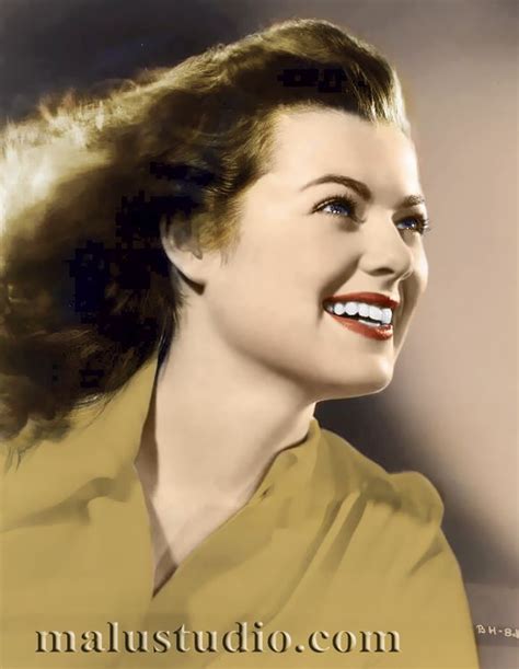 Truly Beautiful Colorized Press Photo Of Barbara Hale From The Early