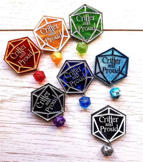 Critical Role Pin Critter And Proud Geek And Artsy Enamel Pin