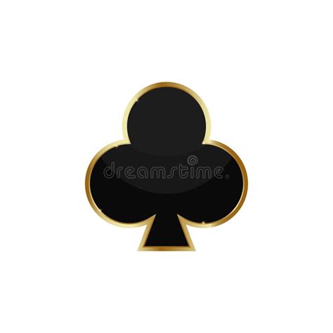 Clubs Suite Vector Symbols Of Playing Cards Stock Vector