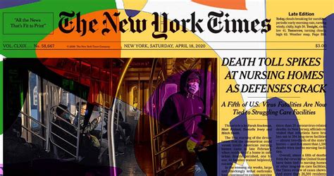 Art Between News The New York Times April 17 And April 18 2020 By