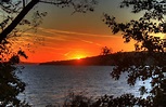 Sunset at Lake Geneva, Wisconsin image - Free stock photo - Public ...