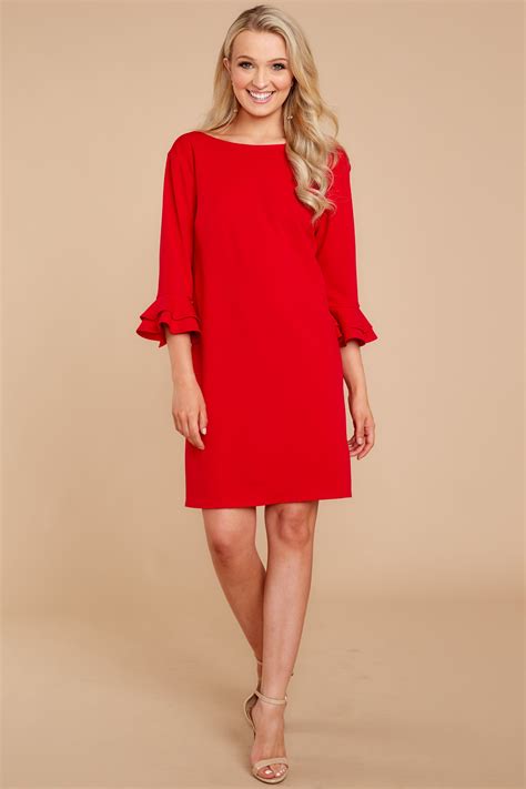 Chic Red Dress Adorable Red Dress Dress 3400 Red Dress