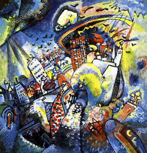 Red Square Moscow 1916 Painting By Wassily Kandinsky Reproduction