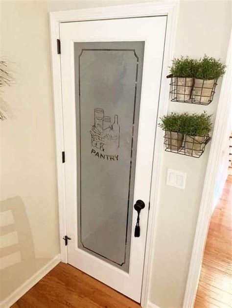 Also, compared to regular glass doors, frosted glass doors have more design options. 50 Amazing Kitchen Pantry Door Ideas (Ultimate Guide) in ...