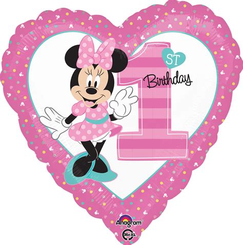 disney minnie mouse 1st birthday foil balloon