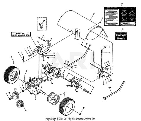 Troy Bilt Horse Tiller Parts Diagram