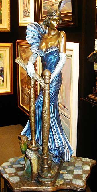 Art Deco Tiffany Bronze Sculpture ~ Isaac Maimon With Images