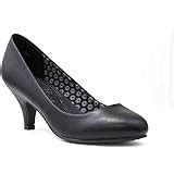 Lilley Womens Navy Heeled T Bar Court Shoe Amazon Co Uk Shoes Bags