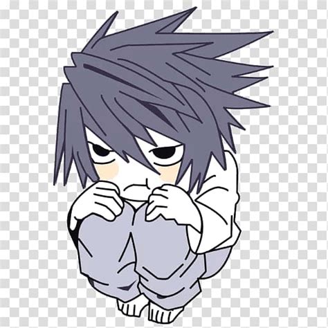 Light yagami ryuk near death note another note: Light Yagami Mello Chibi Death Note, Chibi transparent ...