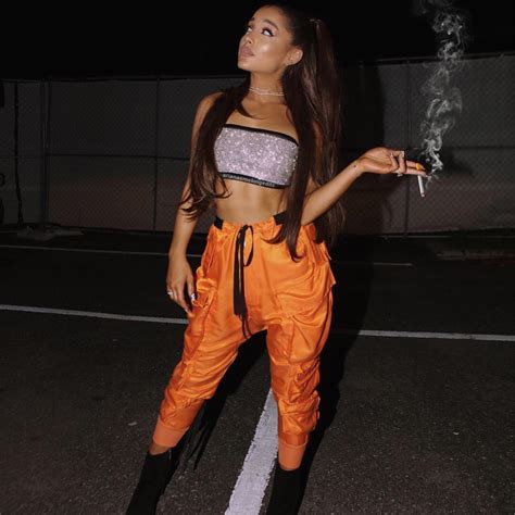 Ariana Grande Smoking Edits — Ariana Grande Smoking On The Balcony Ariana Grande Outfits