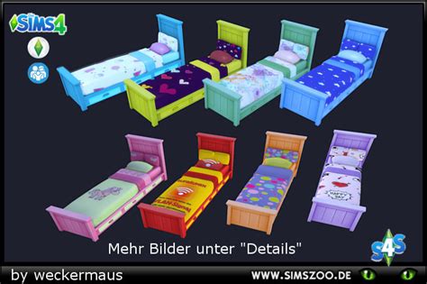 Blackys Sims 4 Zoo Sunny Bed Recolours By Weckermaus Details And