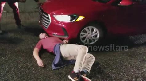 Us Man Gets Knocked Out In Atlanta Street Fight Buy Sell Or Upload Video Content With Newsflare