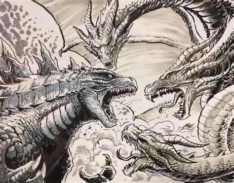 Godzilla 2019 Vs King Ghidorah 2019 By Matt Frank Godzilla