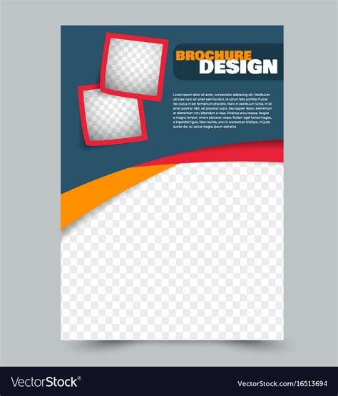 Abstract Flyer Design Background Brochure Vector Image
