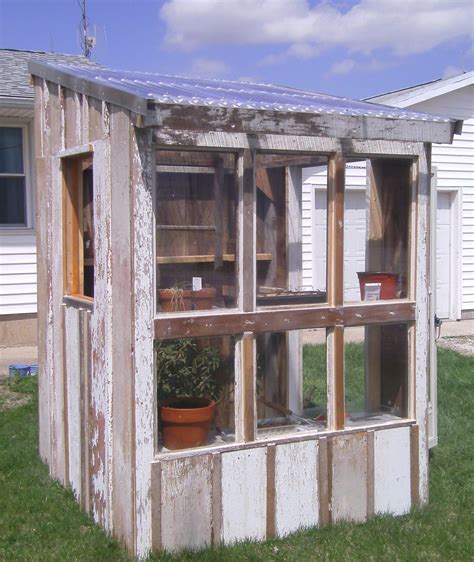 Homemade Greenhouse Made Using Mostly Recycled Building Materials Its
